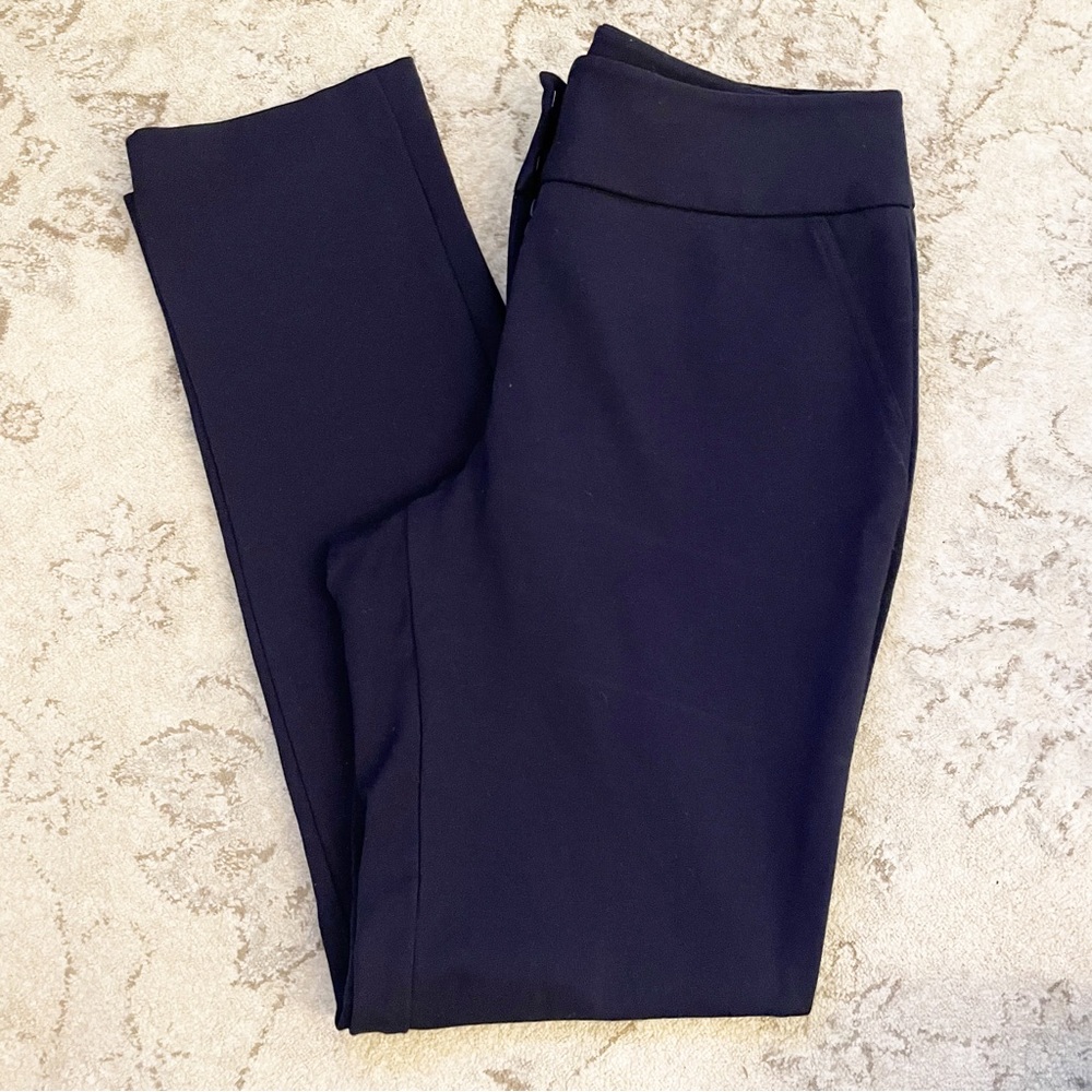 Vince Camuto Navy Pull-On Ponte Pants
